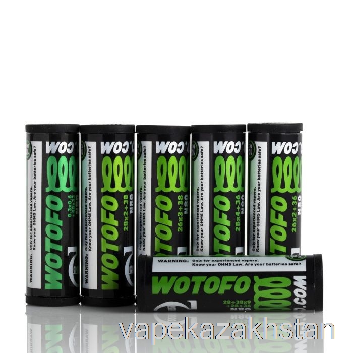 Vape Kazakhstan Wotofo Comp Wire - Prebuilt Coils 0.9ohm Dual Core Fused Clapton - Pack of 10